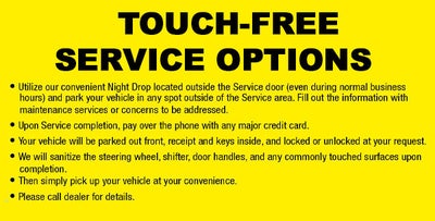 Touch-Free Service Options